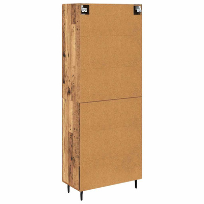 Highboard 2 szt. Stare drewno 69,5 x 34 x 180 cm