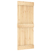 Drzwi przesuwne Naturalne i białe 80 x 210 cm