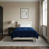 Kołdra na cały rok Ciemnoniebieski 135 x 220 cm Mikrofibra