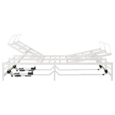 Elektro Regulowany Stelaż Łóżka Biały 150 x 200 cm Stal
