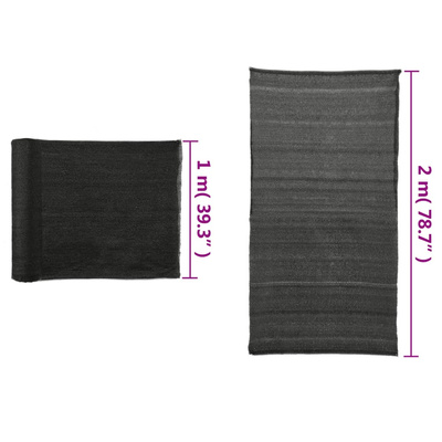 Siatka osłaniająca HDPE, 2x25 m, czarna
