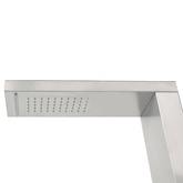 Prysznic ogrodowy ze stali nierdzewnej, kwadratowy