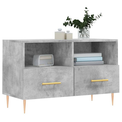 vidaXL Szafka pod TV, szarość betonu, 80x36x50 cm wariant 6