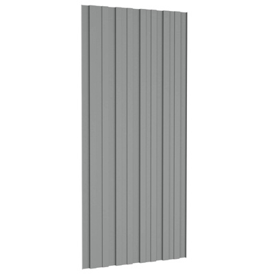 Panel dachowy 36 pcs Szary 100 x 45 cm Stal galwanizowana