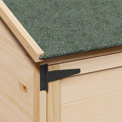 Shed ogrodowy naturalny 59,5 x 56 x 176,5 cm Drewno Świerkowe