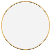 vidaXL Lustro ścienne, złote, Ø 30 cm, okrągłe