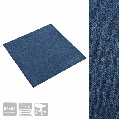Dywan 20 pcs Ciemnoniebieski 50 x 50 cm 100% polipropylen