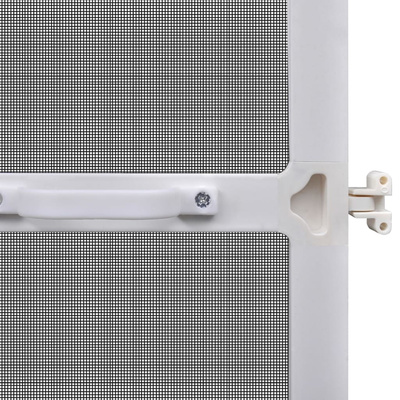 Moskitiera na drzwi na zawiasach, biała, 100 x 215 cm