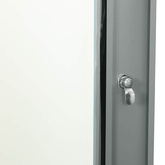 Szafa sieciowa z przechowywaniem Szary 60 x 35 x 28 cm Stal