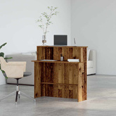 Biurko recepcyjne Stare drewno 100x50x103,5 cm Drewno klejone