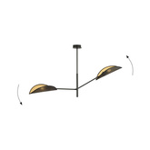 Lampa sufitowa  VENE 2 BLACK/GOLD