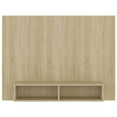 vidaXL Wisząca szafka pod TV, dąb sonoma, 120x23,5x90 cm