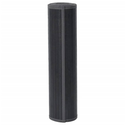 vidaXL Dywan prostokątny, szary, 80x1000 cm, bambusowy