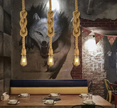 Lampa Wisząca Lina Konopna Abruzzo Boho Daria E27