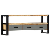 vidaXL Szafka pod TV, 130x30x50 cm, lite drewno mango