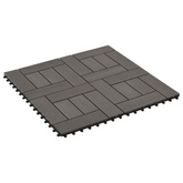 Płytka Tarasowa 11 pcs Ciemny brąz 30 x 30 cm