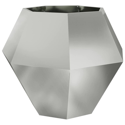 Donica 2 pcs Srebrny 100 x 100 x 80 cm Stal Galwanizowana
