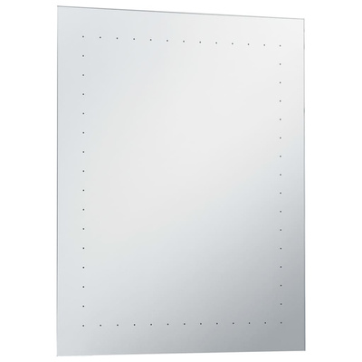 vidaXL Ścienne lustro łazienkowe z LED, 50 x 60 cm