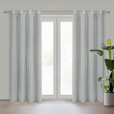 Zasłona Angelica srebrna 140x250