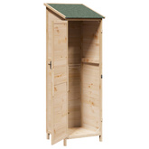 Shed ogrodowy naturalny 59,5 x 56 x 176,5 cm Drewno Świerkowe