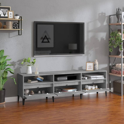 Szafka pod TV, szarość betonu, 150x30x44,5 cm vidaXL