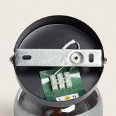 Lampa sufitowa szklana srebrna 1xE14 Abruzzo Nino