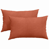 Poduszki na sofę 2 pcs Czerwono-pomarańczowy 50 x 30 cm