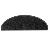 Maty na schody 15 szt. 65x21x4 cm Czarne półokrągłe duże