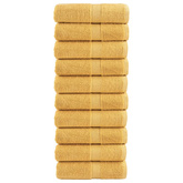 Ręczniczki premium, SOLUND, 10 szt., złote, 30x50 cm, 600 g/m?