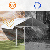 Kojec dla psa z zadaszeniem, 200 x 200 x 150 cm