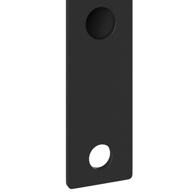 Uchwyt na maszt flagowy Czarny 15 x 3 x 0,35 cm Stal