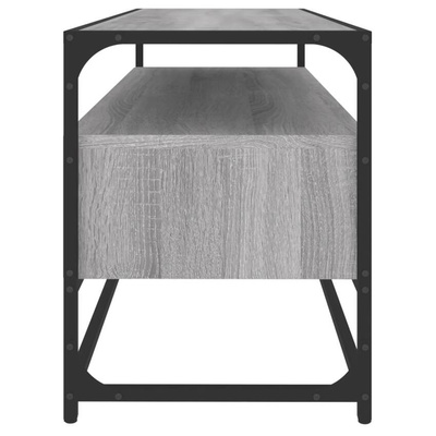 Szafka pod TV, szary dąb sonoma, 100x35x45 cm vidaXL