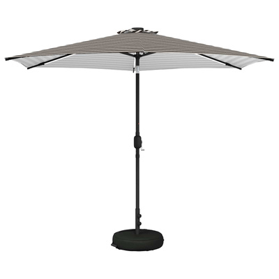 Parasol ogrodowy z oświetleniem LED i podstawą 300 x 300 cm
