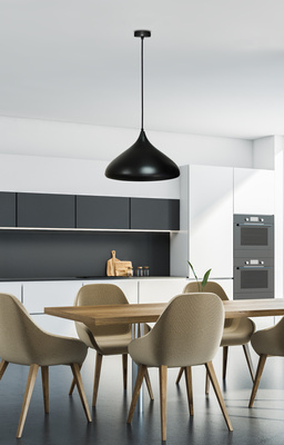 Lampa wisząca czarna 42cm Viborg Ledea 50101267