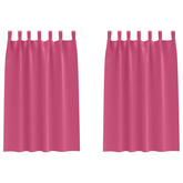 Firany blackout z kółkami 2 pcs Jasnoróżowy 175 x 140 cm