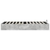 Łóżko otomanowe Betonowy Szary 90 x 190 cm Drewno inżynieryjne