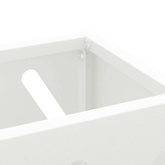 Stojak na Parasol Deszczowy Biały 28 x 12 x 41 cm Stal
