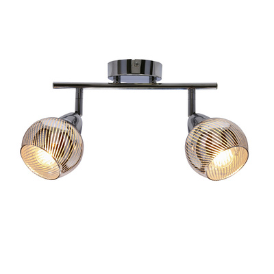 Lampa sufitowa FORT listwa ze szklanymi kloszami regulowana 2-punktowa do kuchni