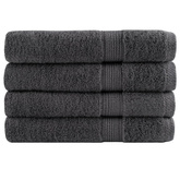 Ręczniki premium, SOLUND, 4 szt., antracytowe, 100x200 cm, 600 g/m?