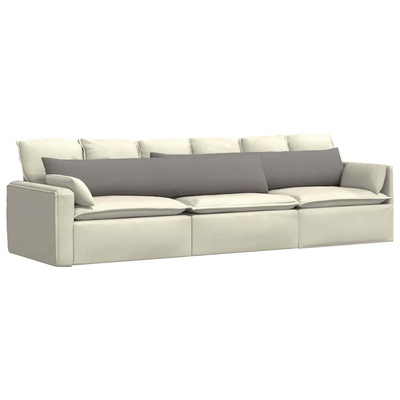 Poduszki na sofę 2 pcs Ciemnoszary 200 x 40 cm tkanina