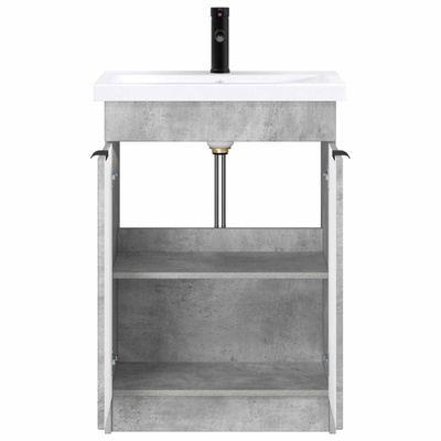 Zestaw mebli łazienkowych Betonowy szary 78,5 x 37,5 x 81 cm