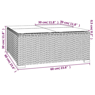 8-cz. zestaw wypoczynkowy do ogrodu, poduszki, czarny rattan PE