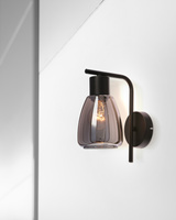 MOLDO lampa kinkiet 1x40W E27 klosz dymiony 21-35097