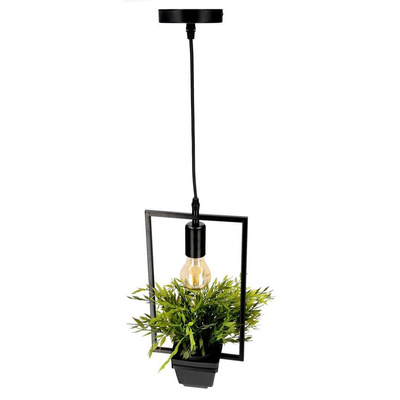 Lampa wisząca z doniczką, MEA, roślina, prostokąt, IP20, E27, EDO777546 EDO Solutions