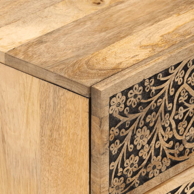 Szafka nocna, 40x33x46 cm, lite drewno mango