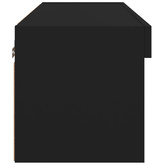 vidaXL Szafka pod TV, z oświetleniem LED, czarna, 60x30x30 cm