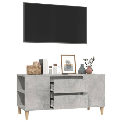 Szafka pod TV, szarość betonu, 102x44,5x50 cm vidaXL