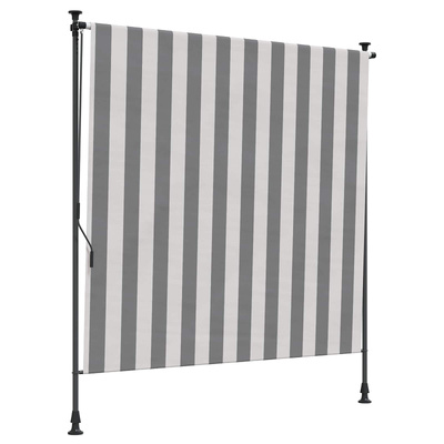Zewnętrzna Roleta Rolkowa Antracytowy i biały 150 x 270 cm