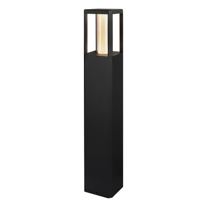 Lampa ogrodowa LED CROCUS – czarny słupek 2x6W IP65 - nowoczesne oświetlenie ścieżki ogrodowej