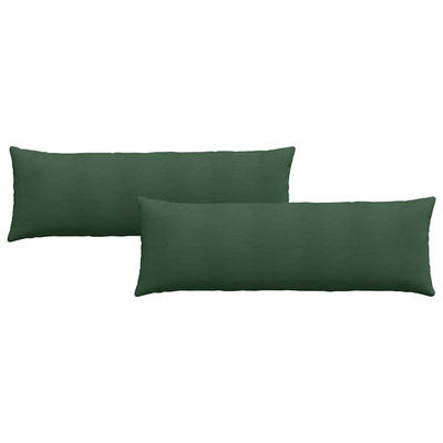 Poduszki na sofę 2 pcs Ciemna zieleń 120 x 40 cm